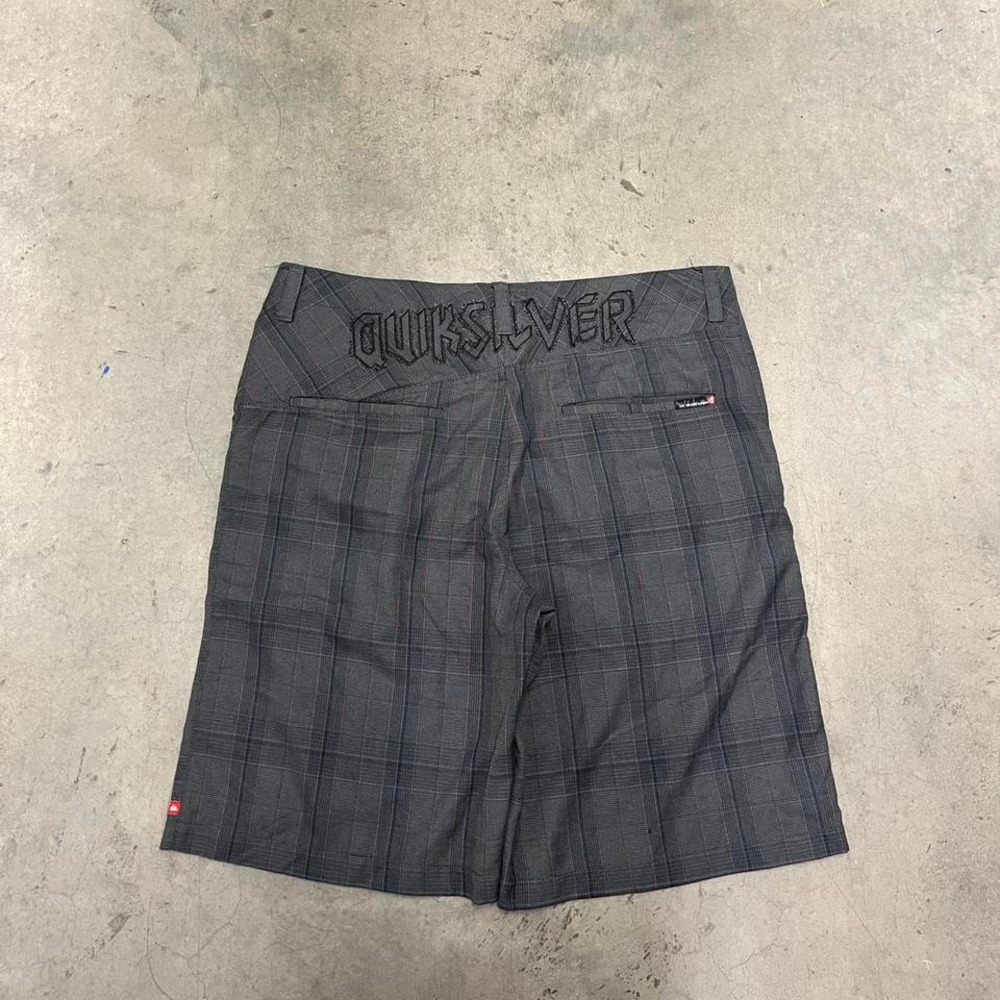 Vintage‎ Y2K baggy quiksilver grafitti spell-out embroidered shorts